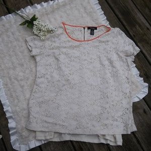$5 SALE! Style&co. Lace White Top